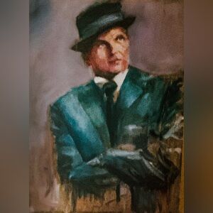Frank Sinatra Large Original Oil Painting 30x40